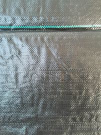 Tissu de couverture végétale de jardin de PE d'utilisation/tapis à la maison de mauvaise herbe tissés par pp, noir