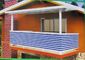 Résistant UV de filet d'ombre de balcon de HDPE avec les oeillets en aluminium aux frontières