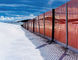 Fabrication orange de sécurité dans la construction de barrière de neige de pp/PE, grille de diamant